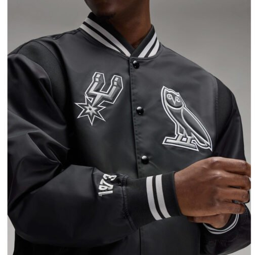 OVO San Antonio Spurs Black Jacket - Image 6