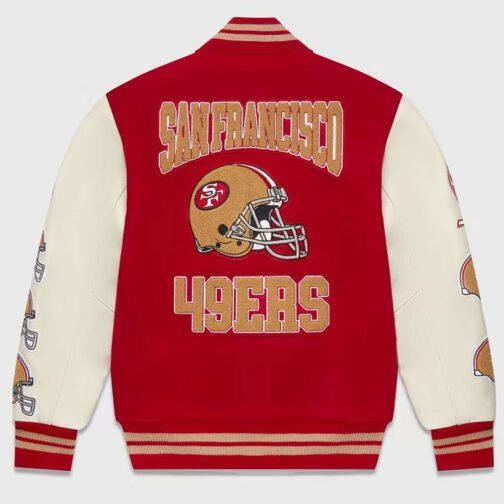 OVO San Francisco 49ers Varsity Jacket - Image 2