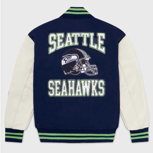 OVO Seattle Seahawks Varsity Jacket - Image 2