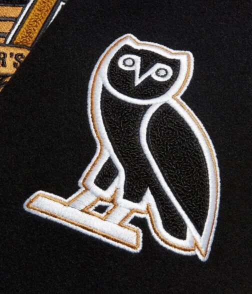 OVO Toronto Raptors Varsity Black Wool Jacket - Image 10