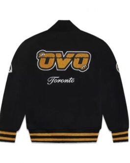 OVO Toronto Raptors Varsity Black Wool Jacket