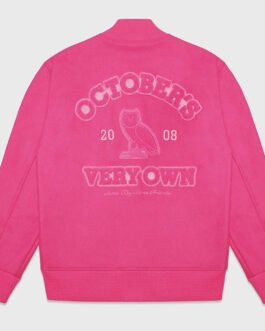 Valentine OVO Pink Varsity Jacket
