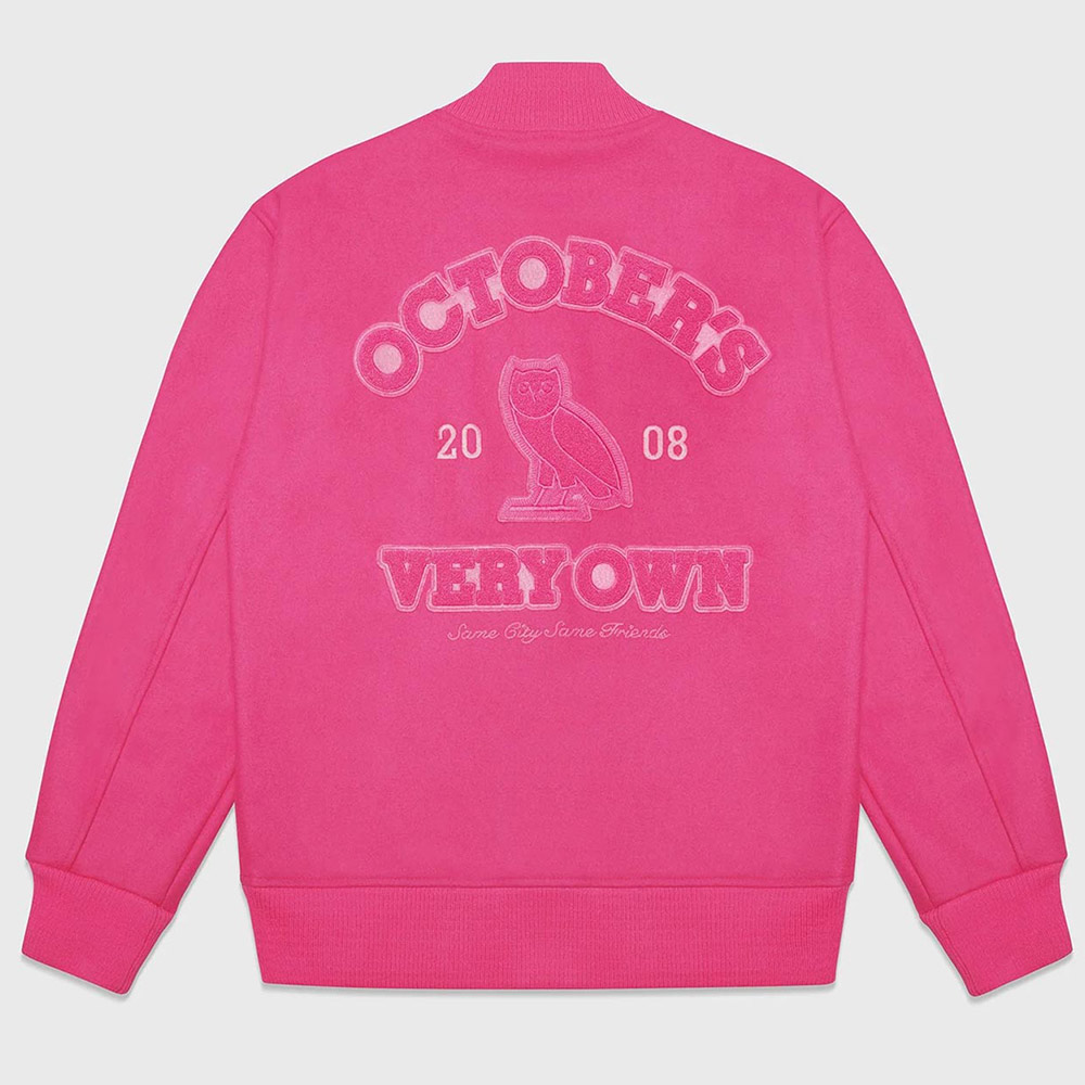 Valentine OVO Pink Varsity Jacket - Image 2