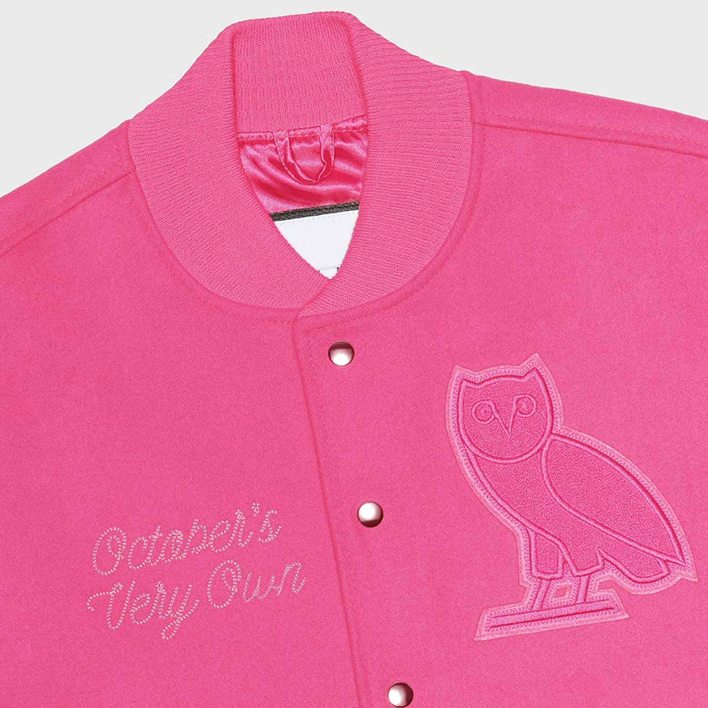 Valentine OVO Pink Varsity Jacket - Image 7
