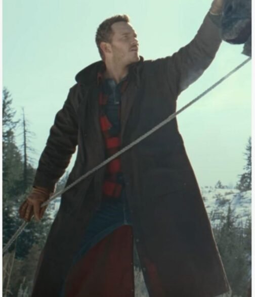 Chris Pratt Jurassic World Dominion Cotton Brown Coat - Image 4