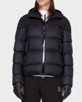 The Recruit Noah Centineo Black Down Hooded Jacket