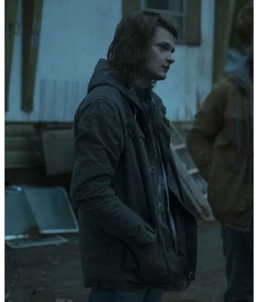 Ozark Charlie Tahan Cotton Grey Hooded Jacket - Image 2