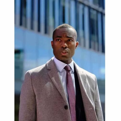 Paapa Essiedu The Capture Gray Wool Coat - Image 6