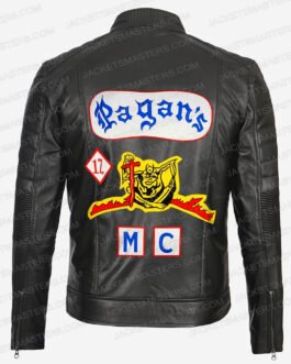 Pagan MC Motorcycle Black Leather Jacket