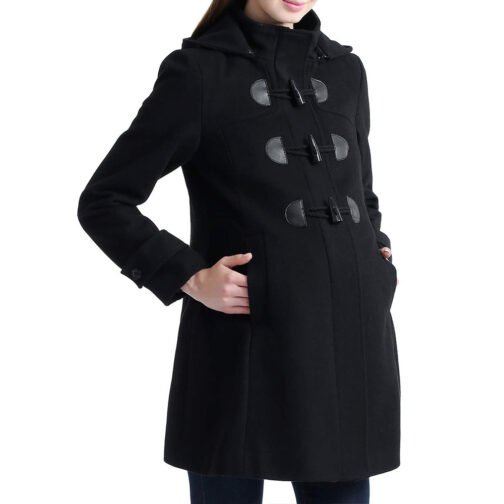 Paisley Wool Maternity Duffle Coat - Image 3