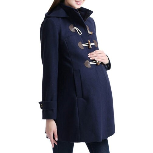 Paisley Wool Maternity Duffle Coat - Image 4