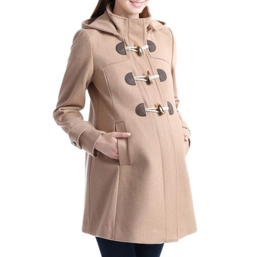 Paisley Wool Maternity Duffle Coat - Image 5