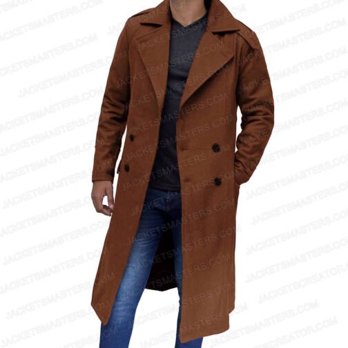 Clint Eastwood Pale Rider Trench Coat - Image 6