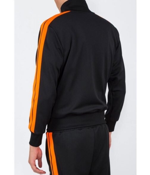 Palm Angels Polyester Track Black and Orange Jacket - Image 5