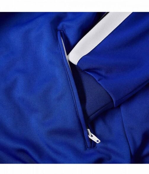 Palm Angels Track Taped Zip Up Blue Jacket - Image 8