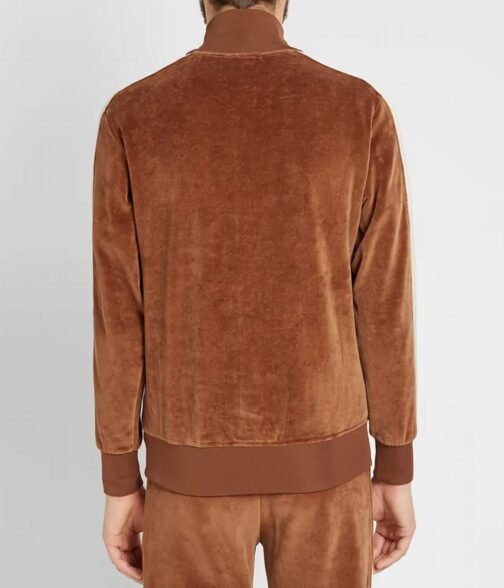 Chenille Palm Angels Track Brown Jacket - Image 2