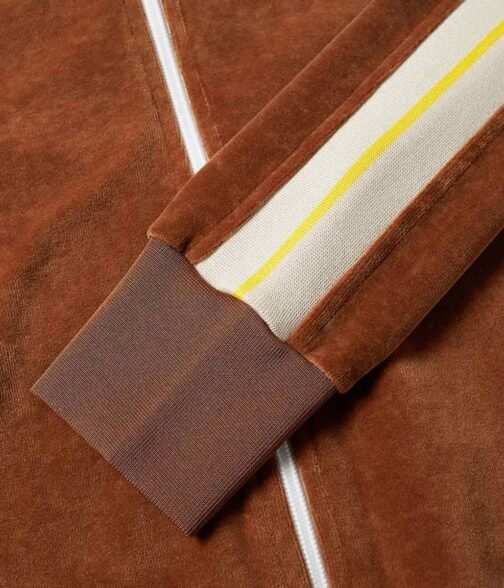 Chenille Palm Angels Track Brown Jacket - Image 6