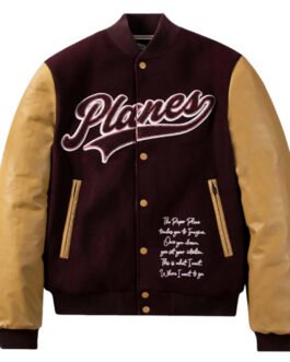 Paper Planes Varsity Wool and Leather Jacket