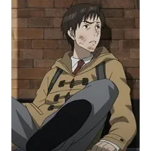 Parasyte Shinichi Izumi Brown Duffel Coat - Image 8
