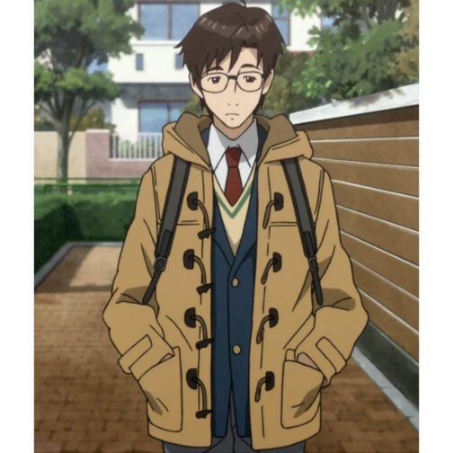 Parasyte Shinichi Izumi Brown Duffel Coat - Image 2