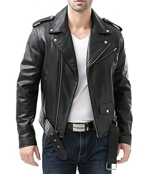 Park Solomon All of Us Are Dead Biker Leather Jacket - Image 5