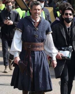 Patrick Dempsey Disenchanted Gray Hooded Coat
