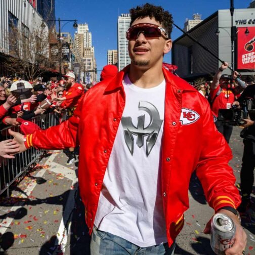 Patrick Mahomes Super Bowl LVIII Kansas City Chiefs Jacket - Image 8
