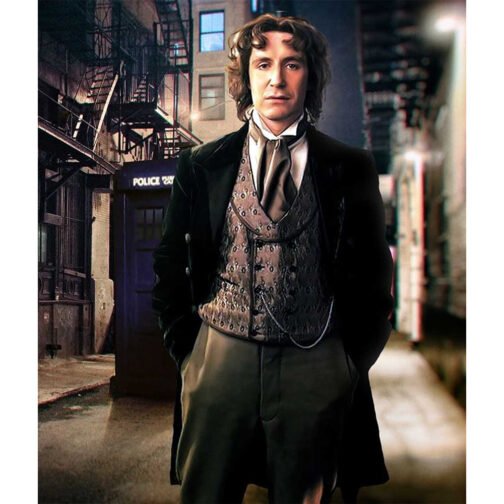 Paul Mcgann Doctor Who Green Trench Coat - Image 2