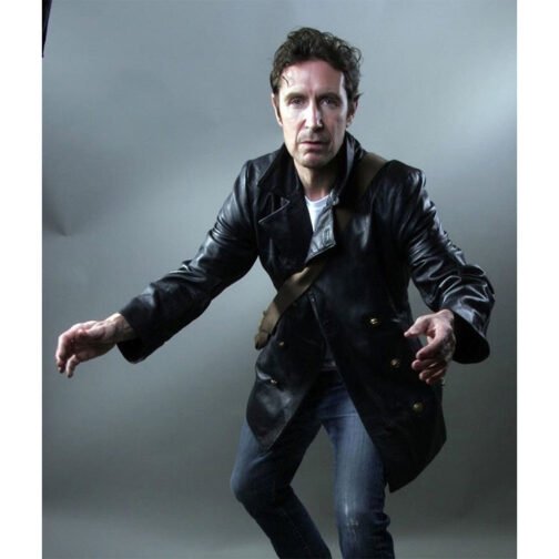 Paul Mcgann Doctor Who Leather Peacoat - Image 4