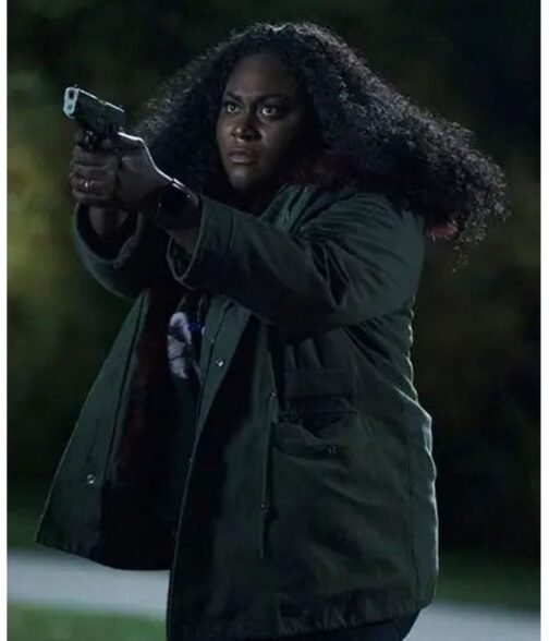 Peacemaker Danielle Brooks Cotton Green Parka - Image 12