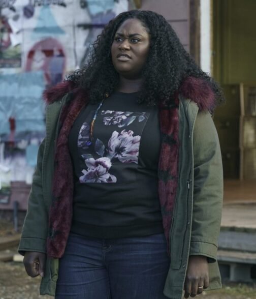 Peacemaker Danielle Brooks Cotton Green Parka - Image 2