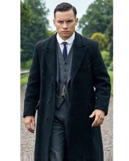 Peaky Blinders Michael Gray Black Wool Coat