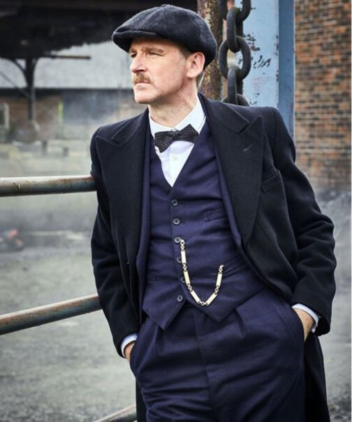 Peaky Blinders Paul Anderson Black Wool Coat - Image 3