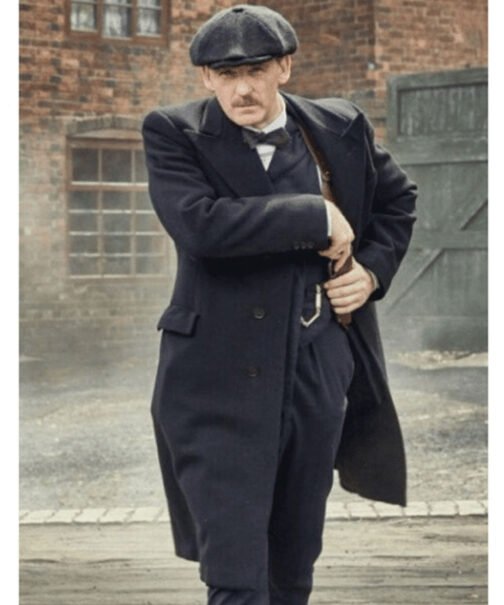 Peaky Blinders Paul Anderson Black Wool Coat - Image 2
