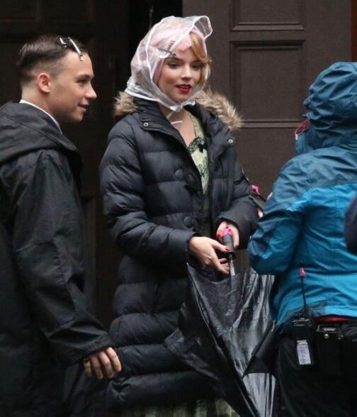 Peaky Blinders S05 Anya Taylor-Joy Puffer Black Parka - Image 2