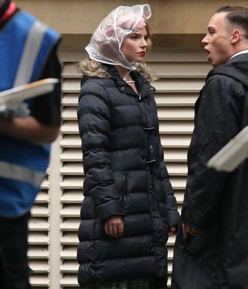 Peaky Blinders S05 Anya Taylor-Joy Puffer Black Parka - Image 3