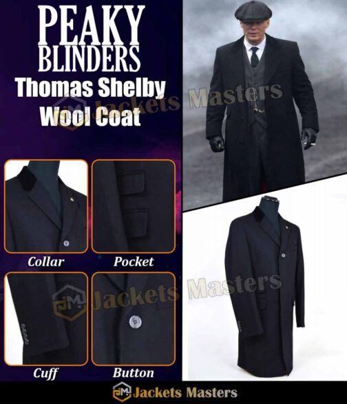 Cillian Murphy Peaky Blinders Wool Coat - Image 13