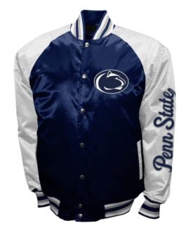 Penn State Nittany Lions The Game Navy Satin Jacket