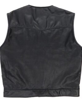 Perforated 415 Cowhide Leather Vest
