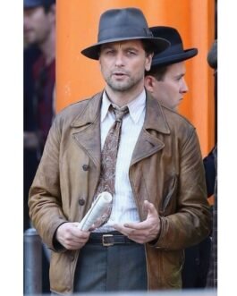 Perry Mason Matthew Rhys Brown Leather Jacket