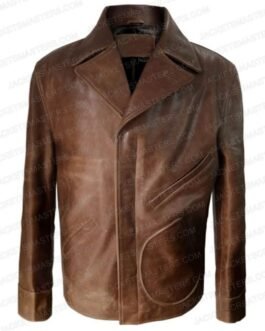 Perry Mason Matthew Rhys Brown Leather Jacket
