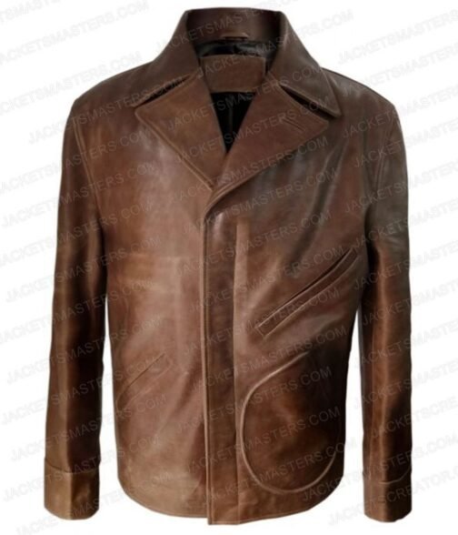 Perry Mason Matthew Rhys Brown Leather Jacket