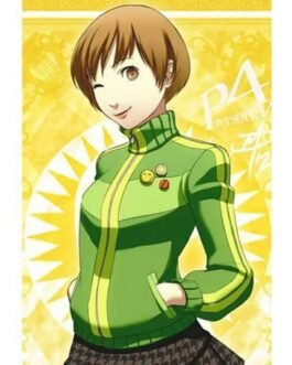 Chie Satonaka Persona 4 Golden Green Leather Jacket