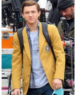 Tom Holland Spiderman Homecoming High School Yellow Blazer