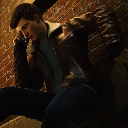 Peter Parker Spider-Man 2 PS5 Bomber Leather Jacket - Image 9