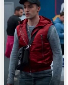Ted Lasso Phil Dunster Red Vest with Hood