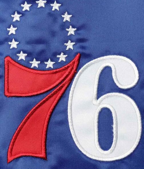 Philadelphia 76ers 75th Anniversary Leader Full-Snap Color Block Jacket - Image 4
