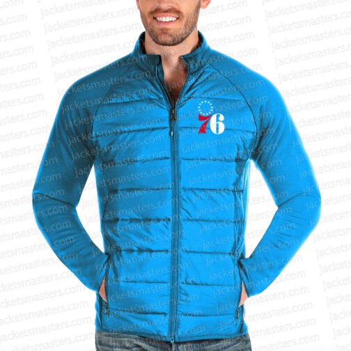 Philadelphia 76ers Antigua Altitude Navy Jacket - Image 3