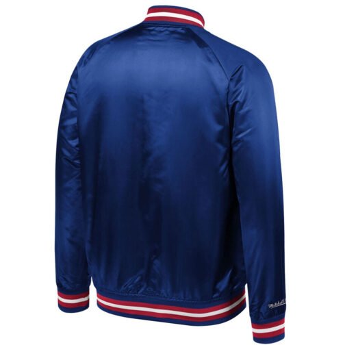 Philadelphia 76ers Sixers Satin Full-Snap Jacket - Image 4