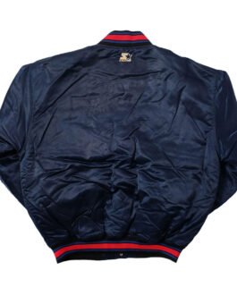 Philadelphia 76ers Bomber Navy Satin Jacket